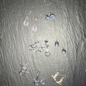 6 pairs of Western earrings